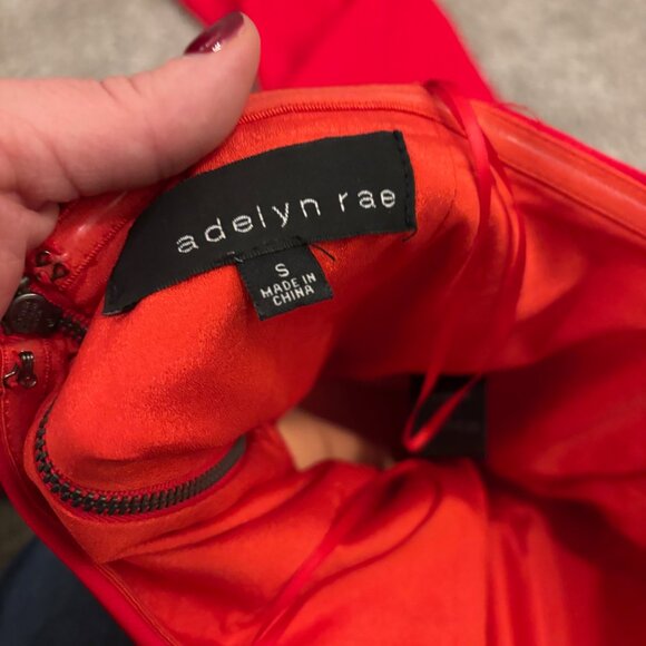 Adelyn Rae Red jumpsuit - Picture 6 of 6